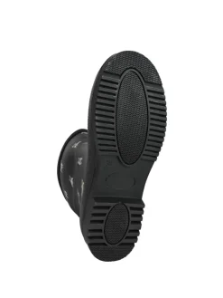 Gummistiefel Waldi Mops Halbschaft in schwarz