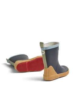Gummistiefel "Welly" in Dunkelblau/ Gelb