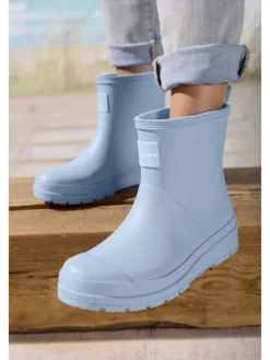 Gummistiefelette in hellblau