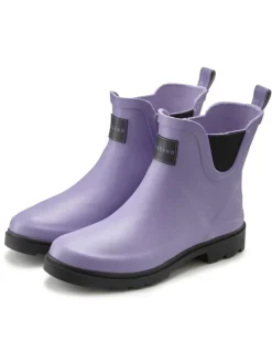 Gummistiefelette in lila