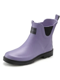 Gummistiefelette in lila