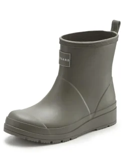 Gummistiefelette in olivgrün