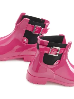 Gummistiefelette in pink