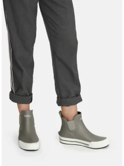 Gummistiefelette Short Story in Grau/Weiß