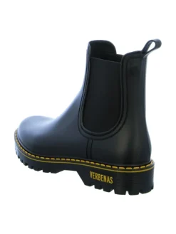 Gummistiefeletten in Schwarz