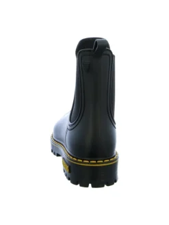 Gummistiefeletten in Schwarz