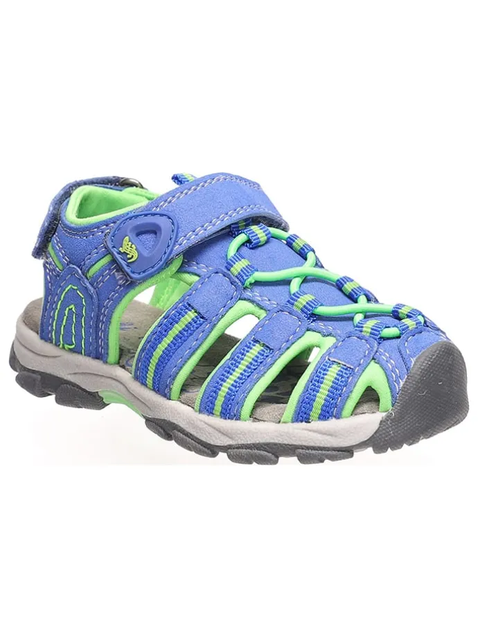 Halbsandalen "Bobby" in Blau/ Grün