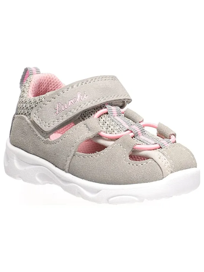 Halbsandalen "Bort" in Grau/ Rosa