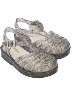 Halbsandalen in Beige