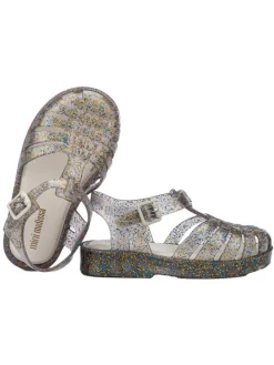 Halbsandalen in Beige