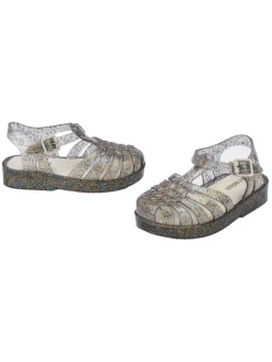 Halbsandalen in Beige