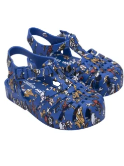 Halbsandalen in Blau