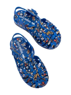 Halbsandalen in Blau