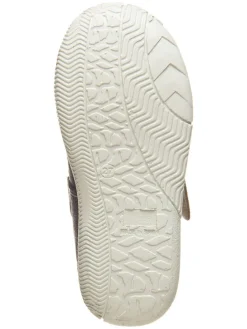 Halbsandalen in Dunkelblau/ Hellbraun