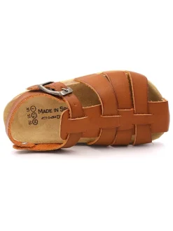 Halbsandalen in Hellbraun