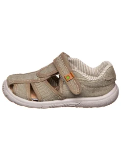 Halbsandalen in Hellbraun