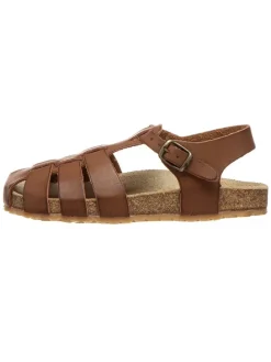 Halbsandalen in Hellbraun