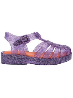 Halbsandalen in Lila