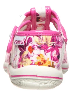 Halbsandalen in Pink/ Weiß