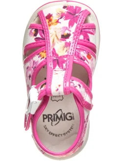 Halbsandalen in Pink/ Weiß