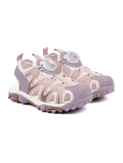 Halbsandalen in Rosa/ Lila