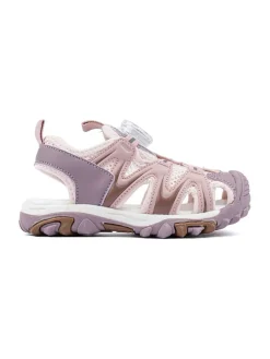 Halbsandalen in Rosa/ Lila