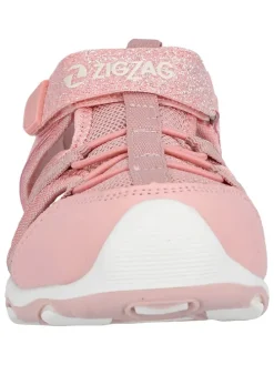 Halbsandalen in Rosa/ Weiß