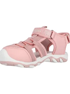 Halbsandalen in Rosa/ Weiß