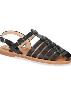 Halbsandalen in Schwarz