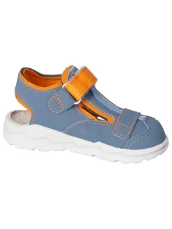 Halbsandalen "Jo" in Blau/ Orange