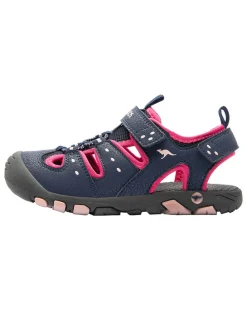 Halbsandalen "K-Trek" in Dunkelblau/ Pink