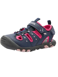 Halbsandalen "K-Trek" in Dunkelblau/ Pink