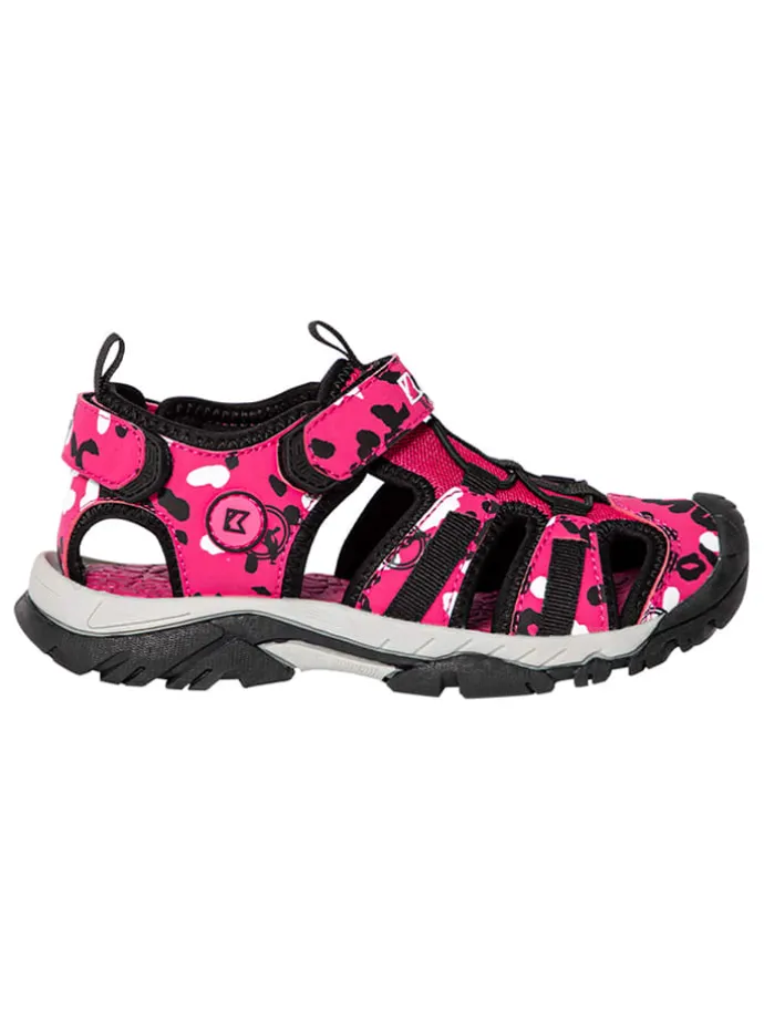 Halbsandalen "Malinur" in Pink/ Schwarz