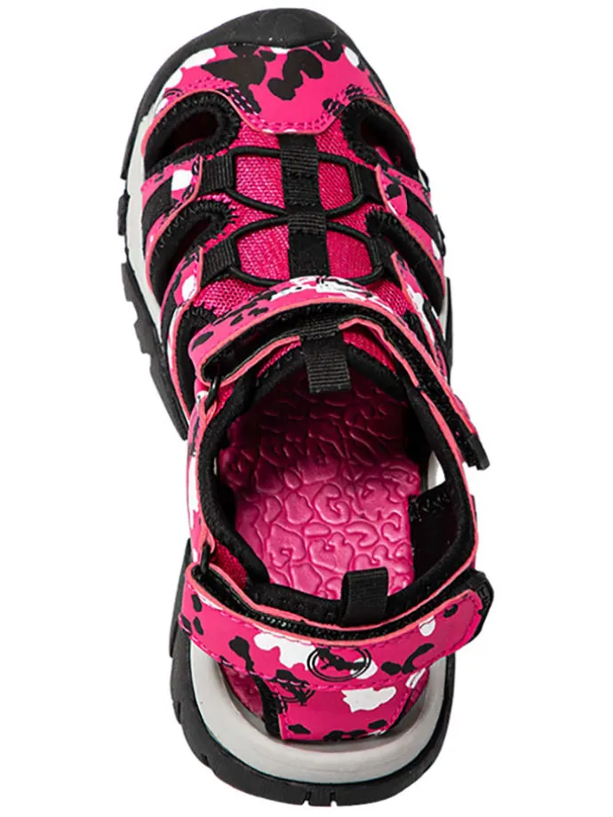 Halbsandalen "Malinur" in Pink/ Schwarz