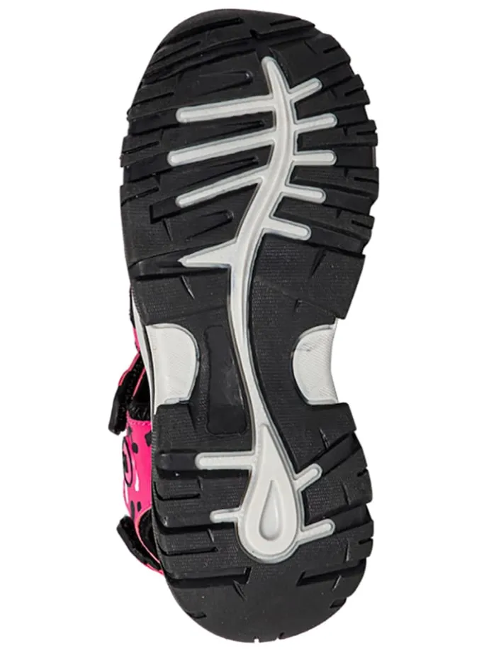 Halbsandalen "Malinur" in Pink/ Schwarz