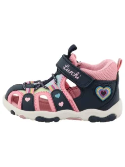 Halbsandalen "Nala" in Dunkelblau/ Rosa