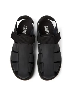 Halbsandalen "Oruga" in Schwarz