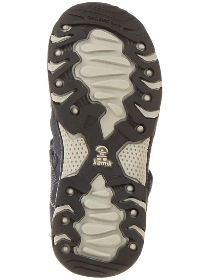 Halbsandalen "Wildcat" in Dunkelblau/ Grau