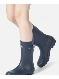 Halbschaft Gummistiefel Penguin in Marineblau