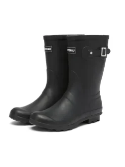 Halbschaft Gummistiefel Penguin in Schwarz