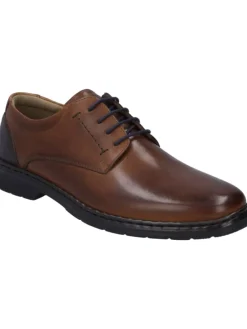 Halbschuh Alastair in cognac-kombi