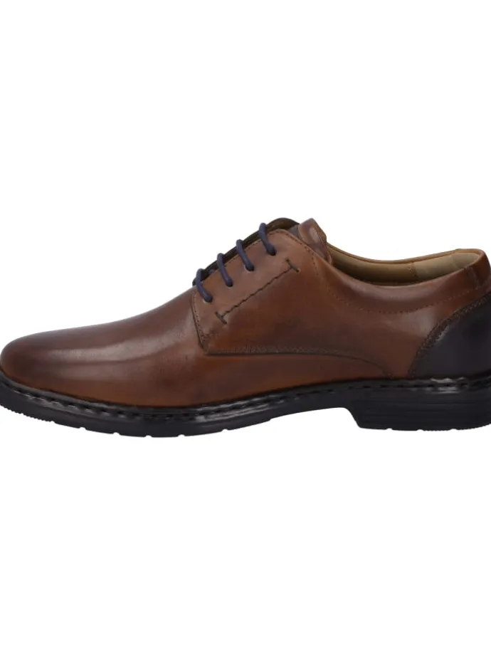 Halbschuh Alastair in cognac-kombi