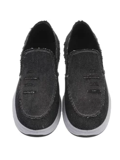 Halbschuh in Schwarz und Grau