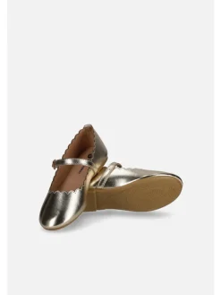 Halbschuhe in golden