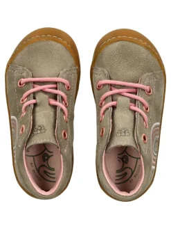 Halbschuhe in Grau/Rosa