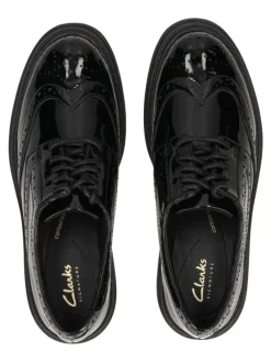 Halbschuhe in Schwarz Lack