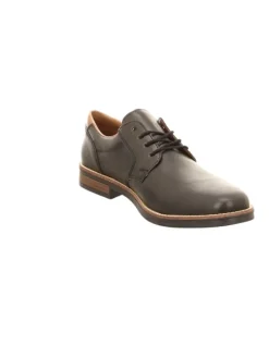 Halbschuhe in schwarz/mogano