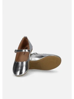 Halbschuhe in silbern