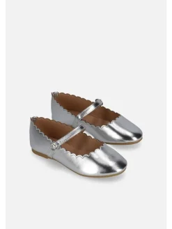 Halbschuhe in silbern