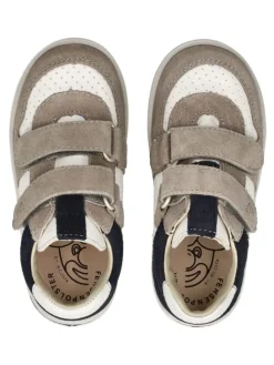 Halbschuhe in Weiß/Grau